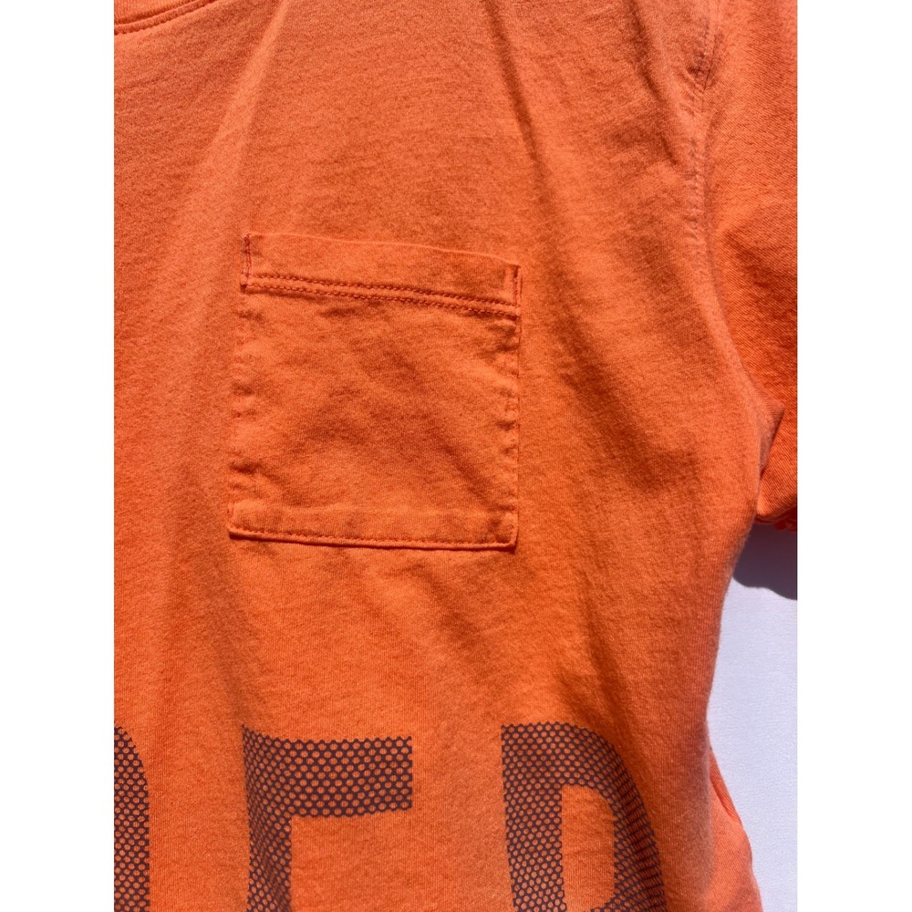 Under Armour HeatGear Orange Cropped Pocket T-Shirt Girls Youth Medium Graphic - Picture 4 of 15